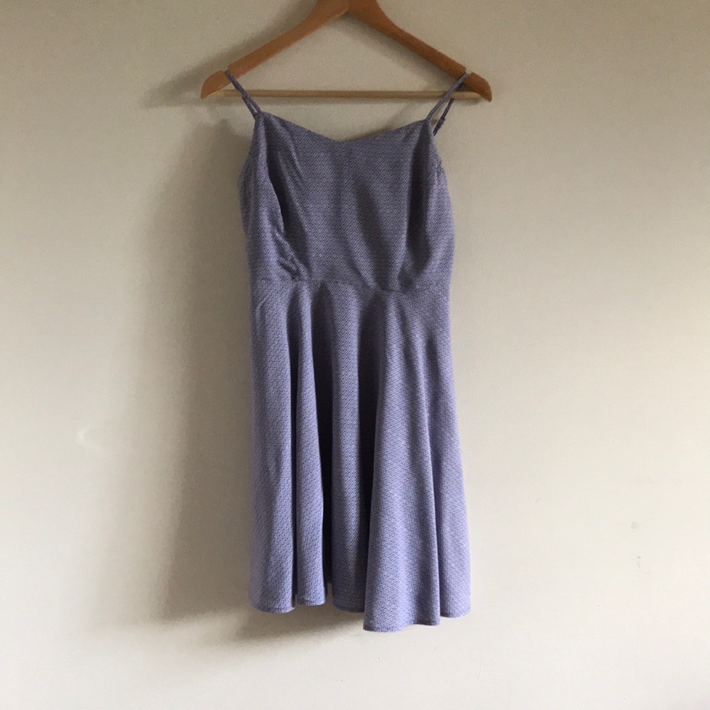 Purple Patterned Day Dress